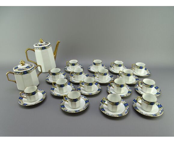 Vintage Limoges porcelain coffee service Atelier Descotte. Redrink .  Barranger | Selency