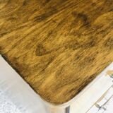 Vintage walnut chest of drawers, compass feet circa 50/60's