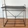 Perforated black metal serving table 1950/1960.
