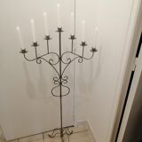 Forged iron candelabrum