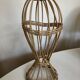 Wicker mannequin hat head