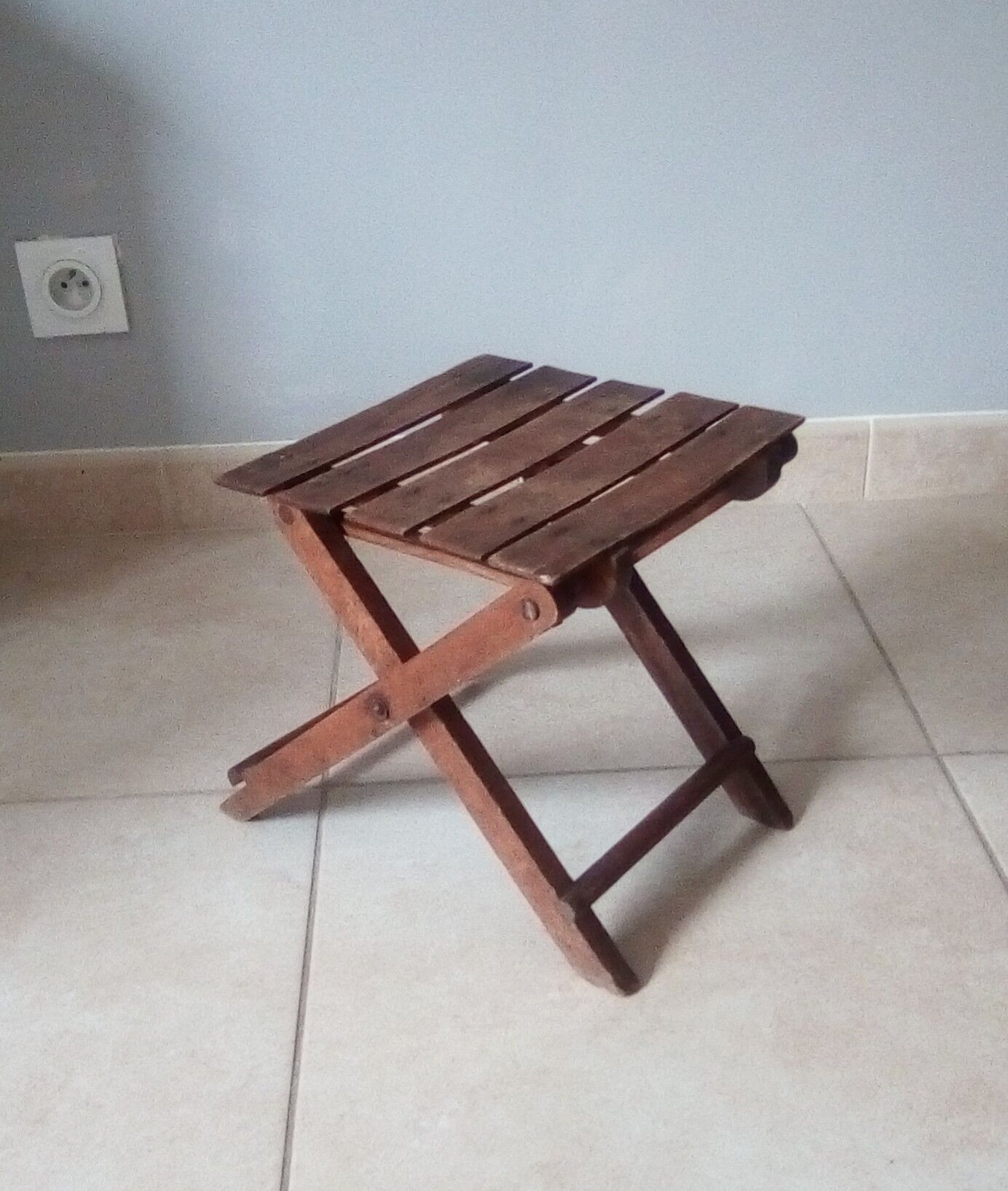 Vintage folding stool