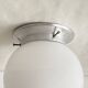Small wall light ceiling light white opaline glass globe aluminum fixing base LAMP-7335