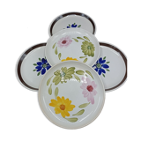 5 mismatched plates Digoin-Sarreguemines