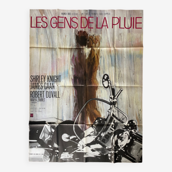 Affiche cinéma originale "Les gens de la pluie" Francis Ford Coppola 120x160cm 1969