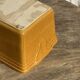 Large ceramic terrine dish in honey and caramel colour H10 L29