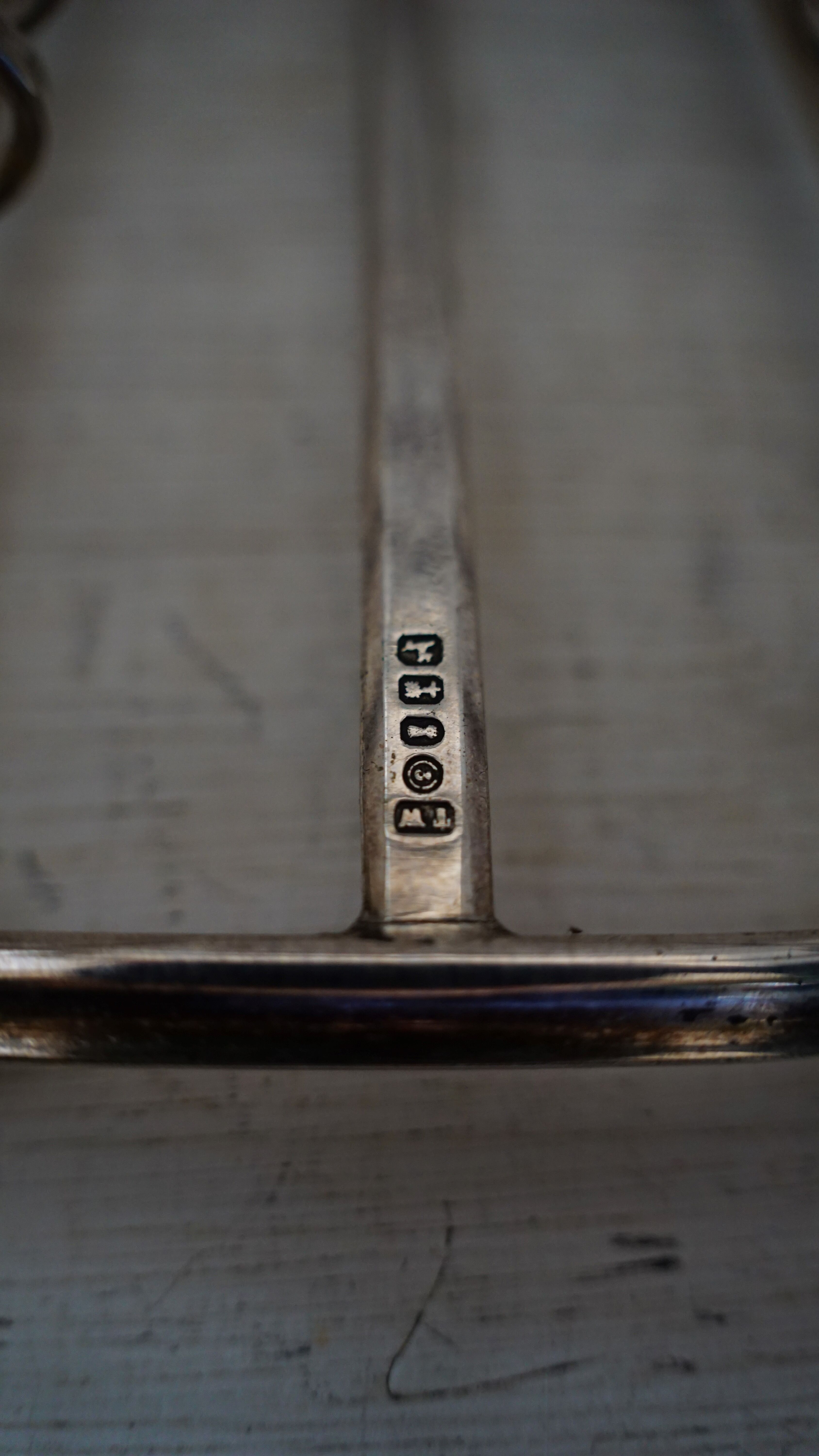 Butter dish and toaster English silverware