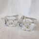 Paire de bougeoirs en cristal Villeroy et Boch