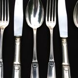 Housewife in silver metal 37 pieces