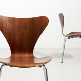 Pair of 'Series 7' Dinning Chairs by Arne Jacobsen for Fritz Hansen, Denmark - 1955