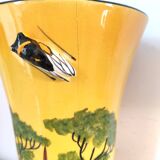 Vallauris vase creation by A.Ferlay cicada