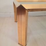 Table basse vintage en laiton