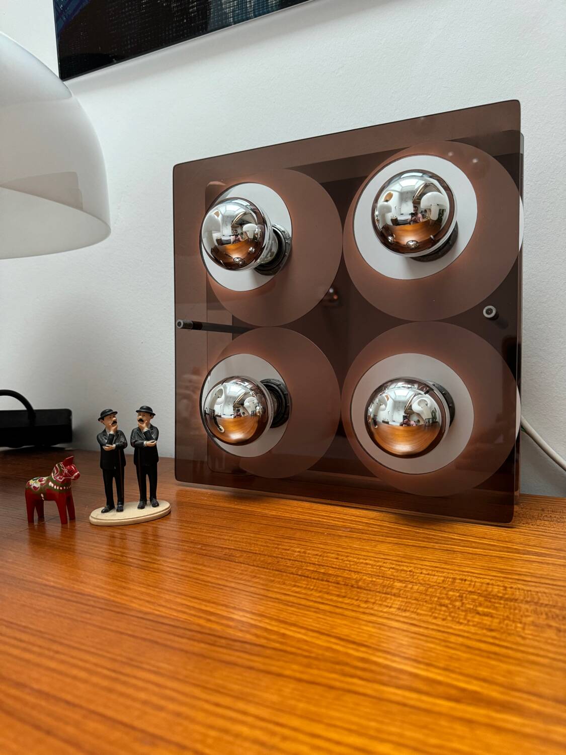 Applique Vintage 4 Feux Jocelyne Trocmé Oxar Modèle Disco