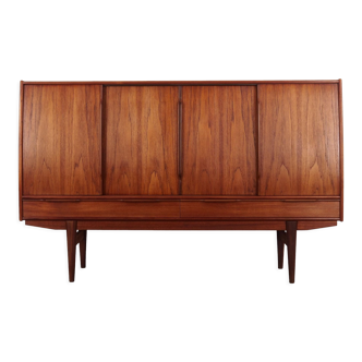 Teak highboard, Danish design, 1960s, production: Denmark