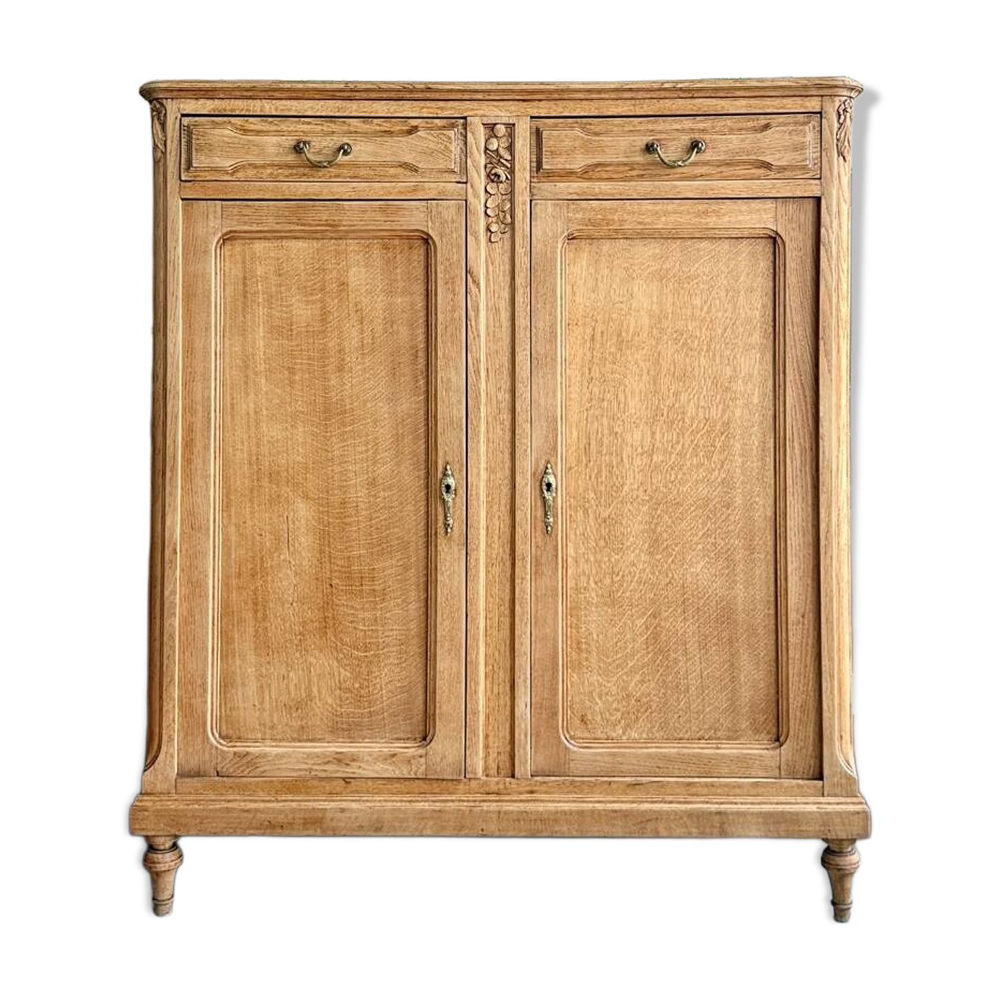 Large antique high oak sideboard