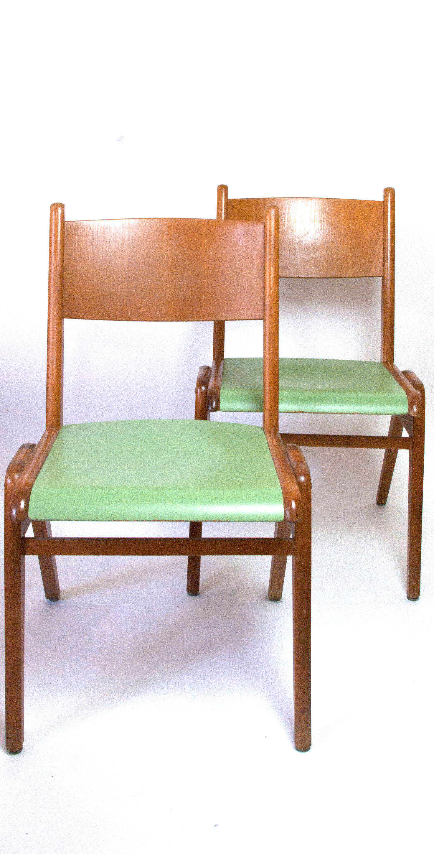 Scandinavian style wooden chairs