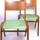 Scandinavian style wooden chairs