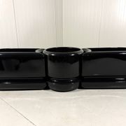 Luigi Colani set of 3 room dividing black planters 1970’s