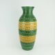 Vase de sol en céramique verte ocre à motif en relief des années 1960, modèle l1142-50