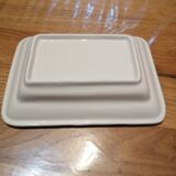 Slurry ceramic butter dish