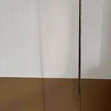 Vintage floor lamp, solid brass and cream lacquered metal, Italy 1970s