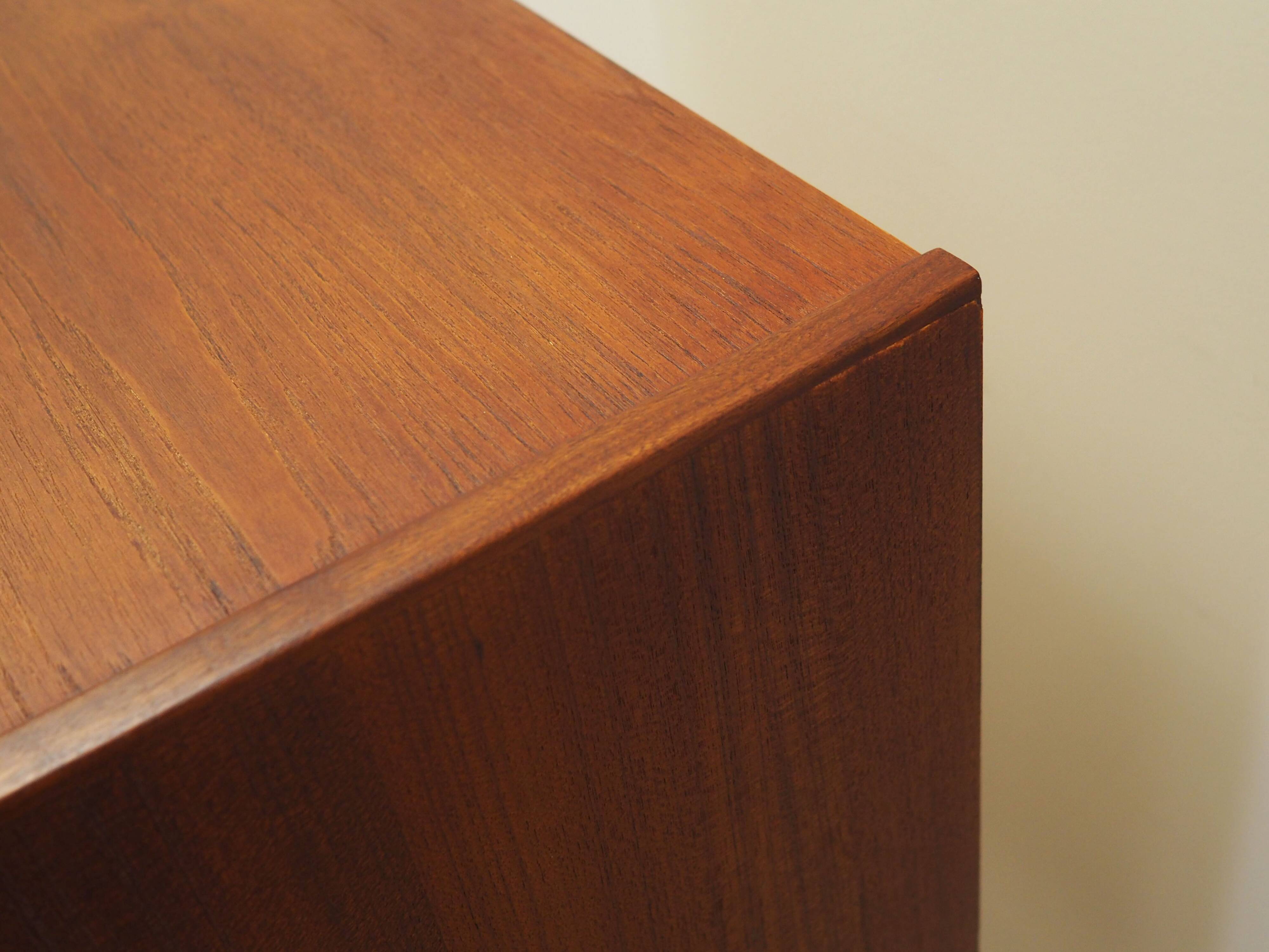 Teak chest of drawers, Danish design, 1970s, production: Denmark