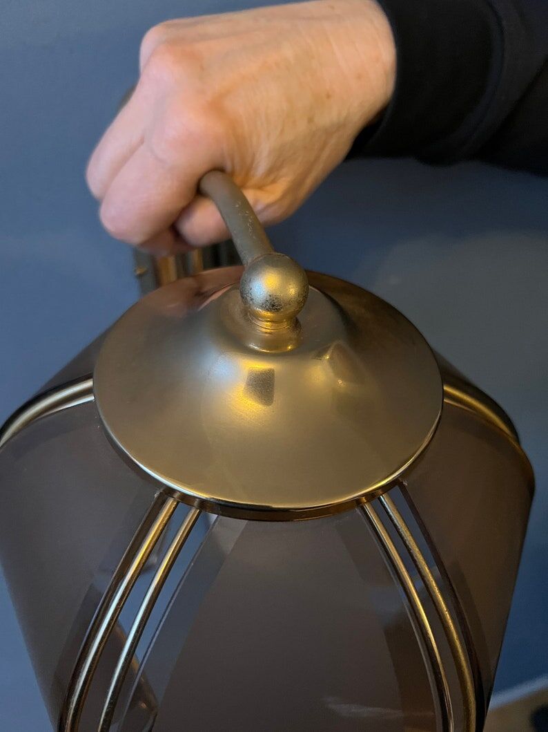 Vintage wall lamp Hollywood Regency Golden Flower