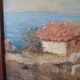 Painting Cabin by the beach signed