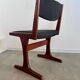 Set of 6 old Scandinavian chairs from the 60s, vintage teak