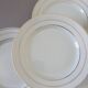 4 vintage flat plates porcelain from St Amand 191103