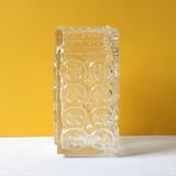 Mid-Century Pressed Glass Vase by Adolf Matura, Czech Repulic / 1970