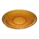 Large orange braided glass dish 27.5 cm