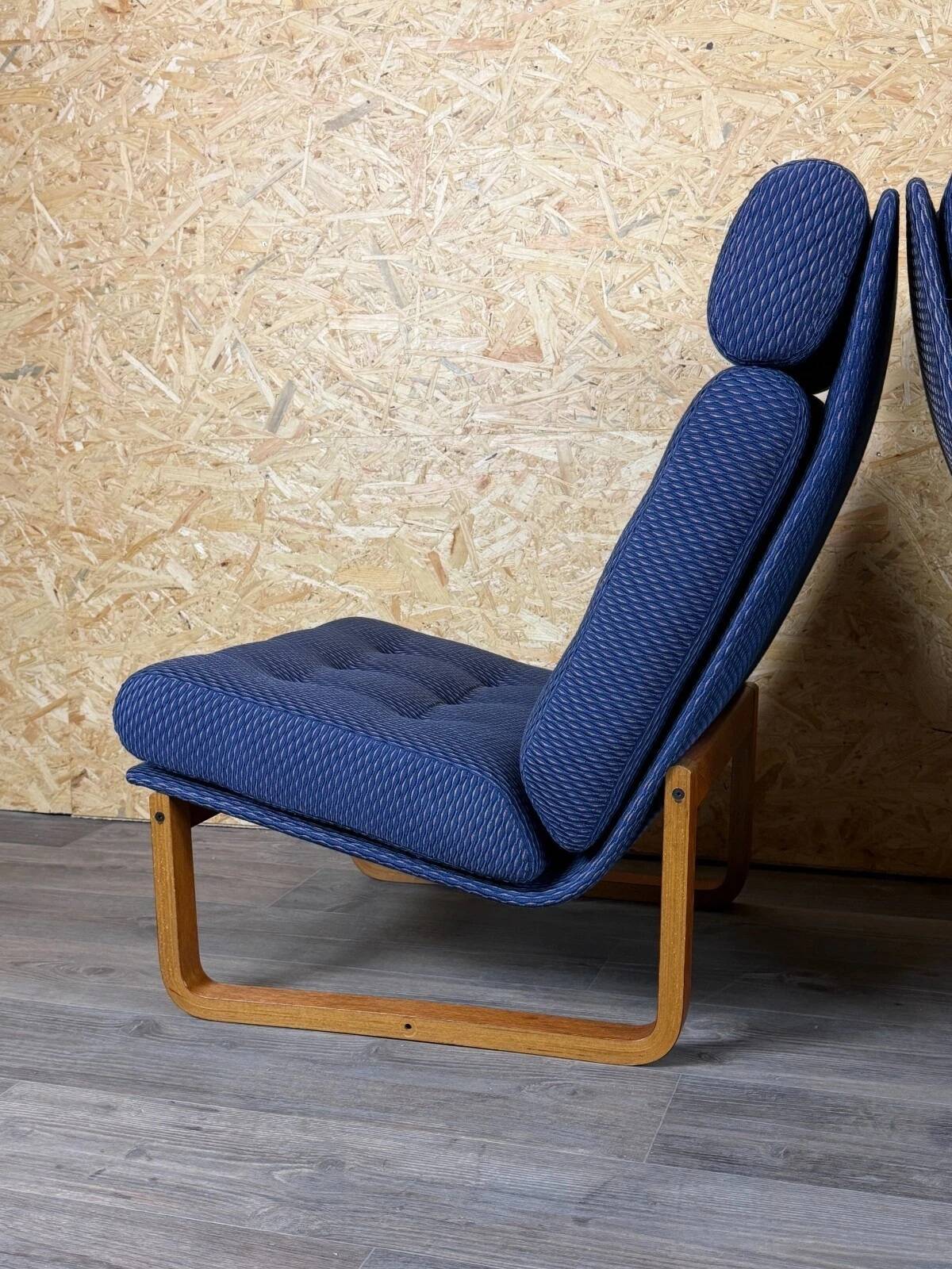 2x 1960s 1970s Teak Easy Chairs by Magnus Oelsen A/S Durup Denmark