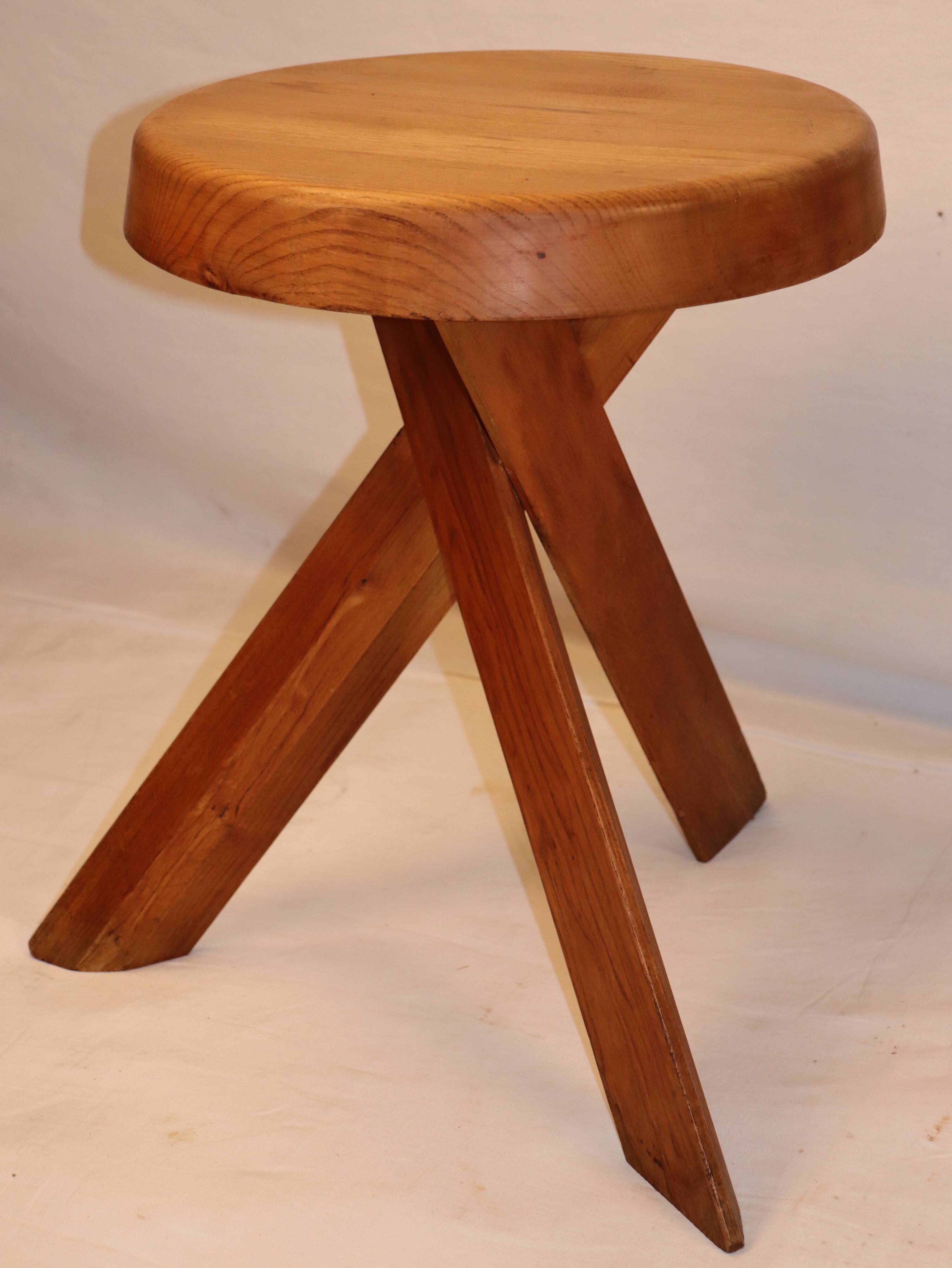 Pierre Chapo's pair of S31 stools