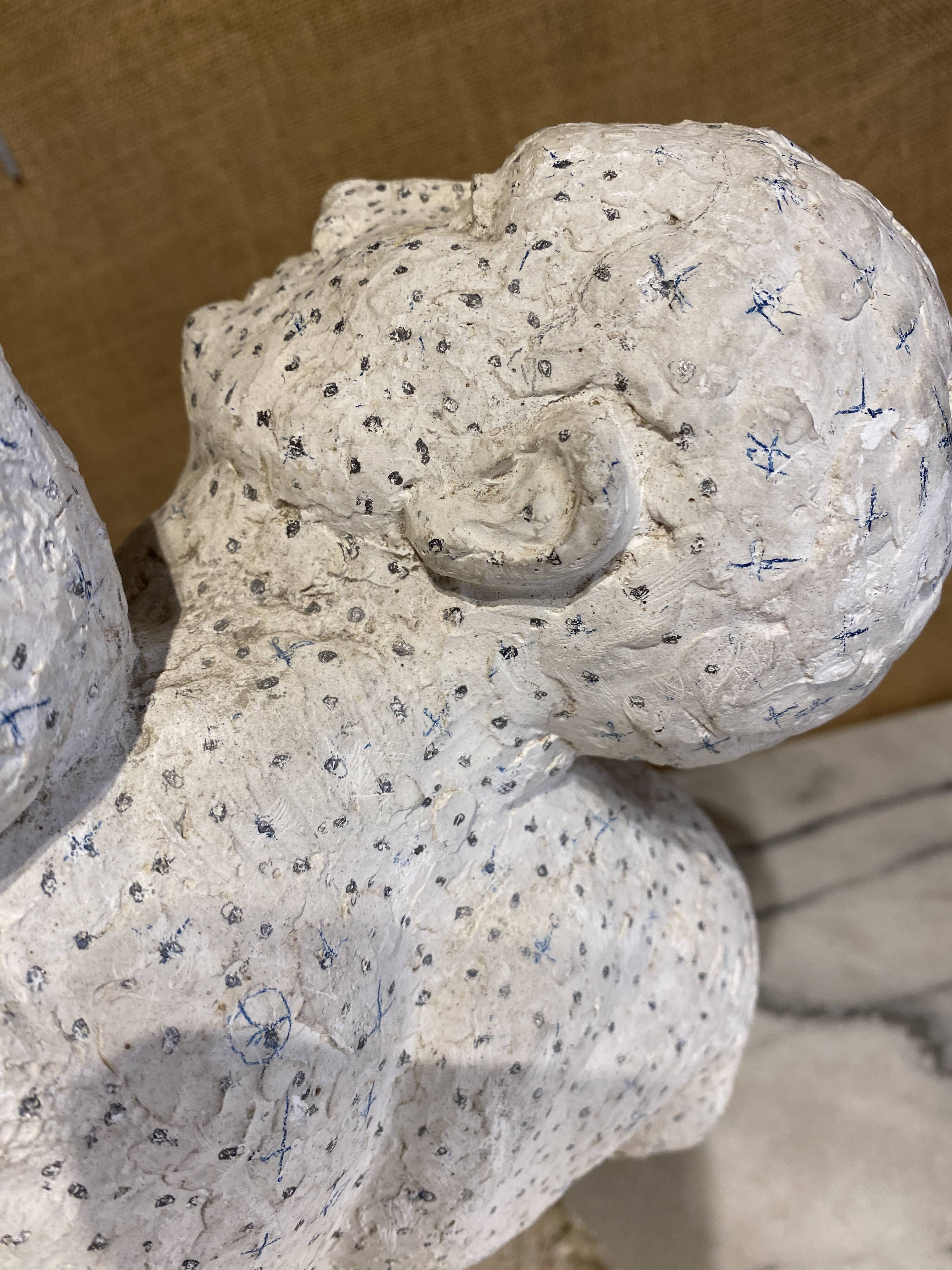 Bust of a man, plaster study