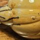 Vintage glazed terracotta pumpkin jug, 1930s