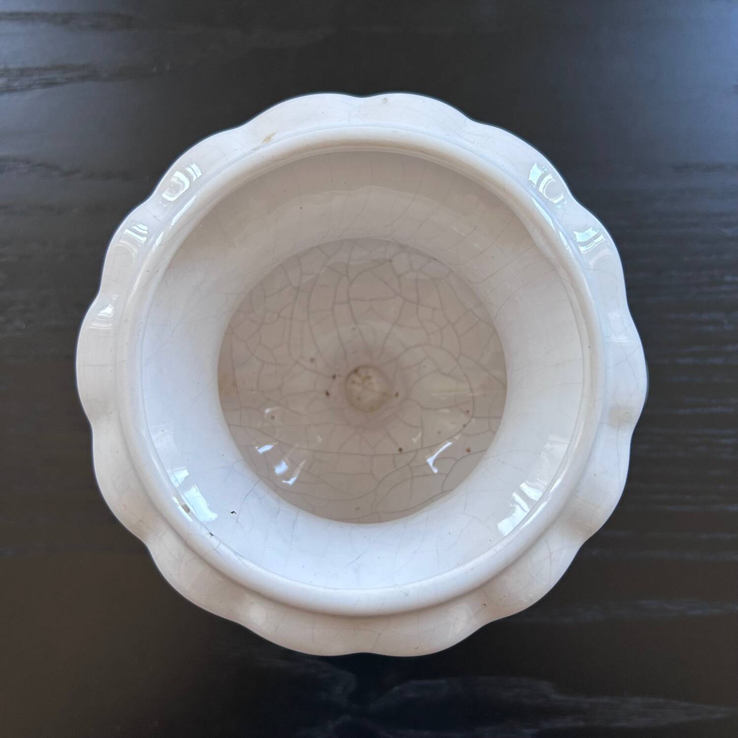 White Medici style vase