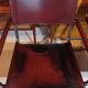 Set of 6 brown leather armchairs