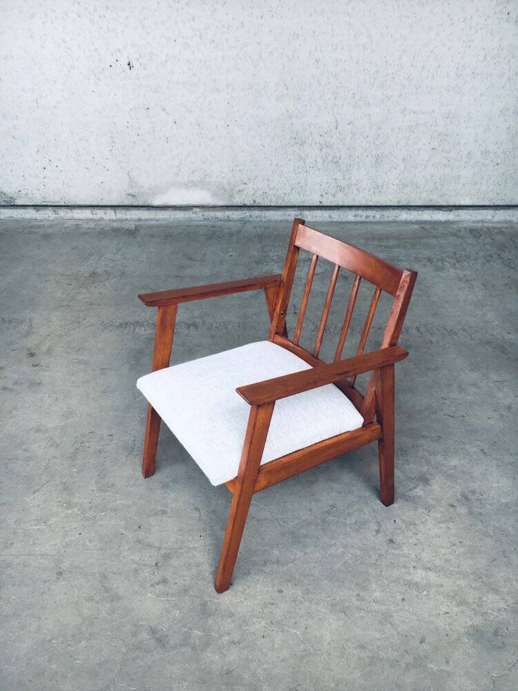 Mid-Century Modern Dutch Armchair Set, Netherlands, 1950s, Set of 3