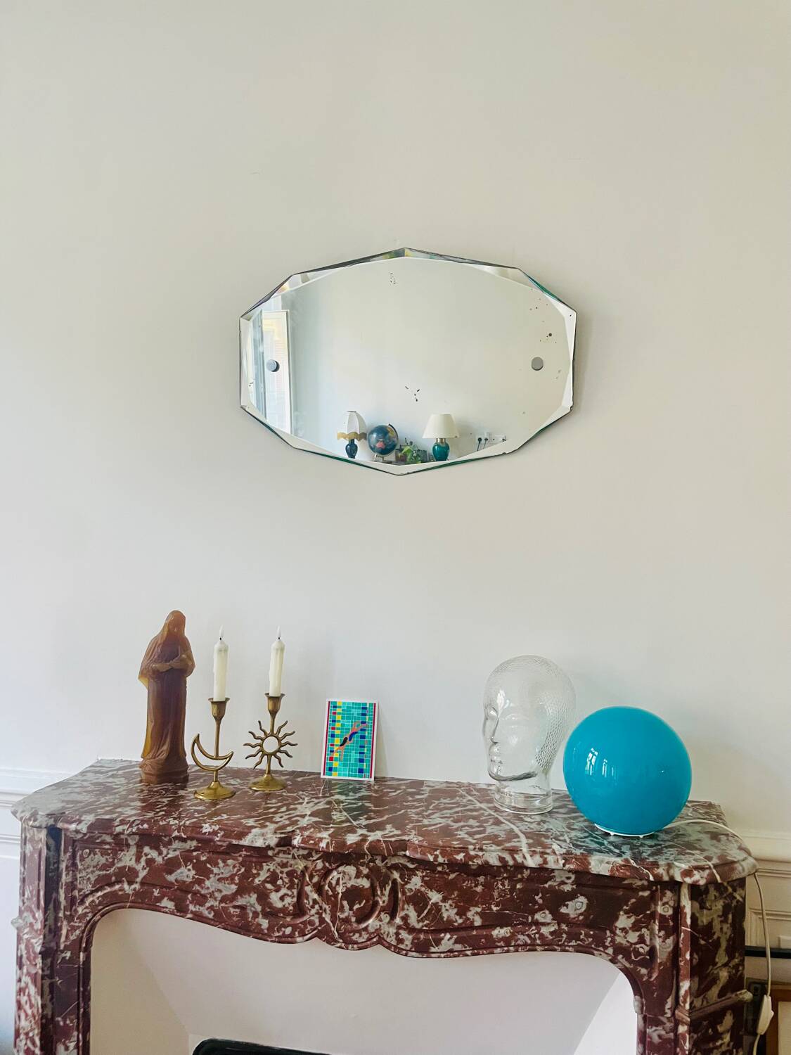 Art Deco beveled mirror