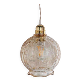 Vintage amber walking lamp