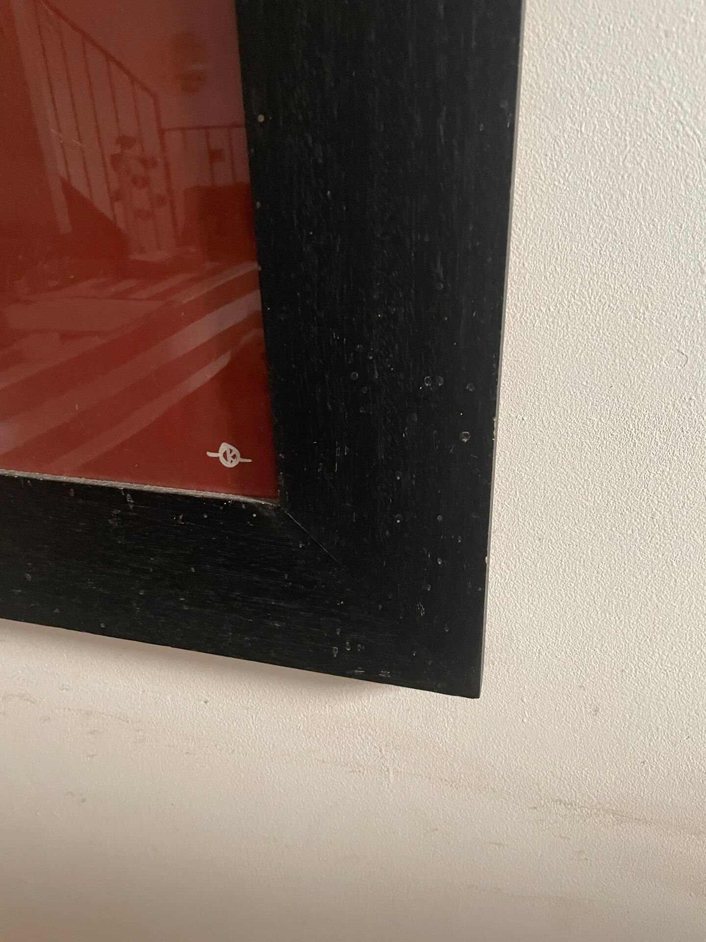 Large frame, wood, Brigitte Mahon.