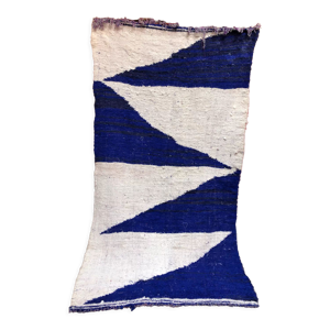 Tapis kilim bleu