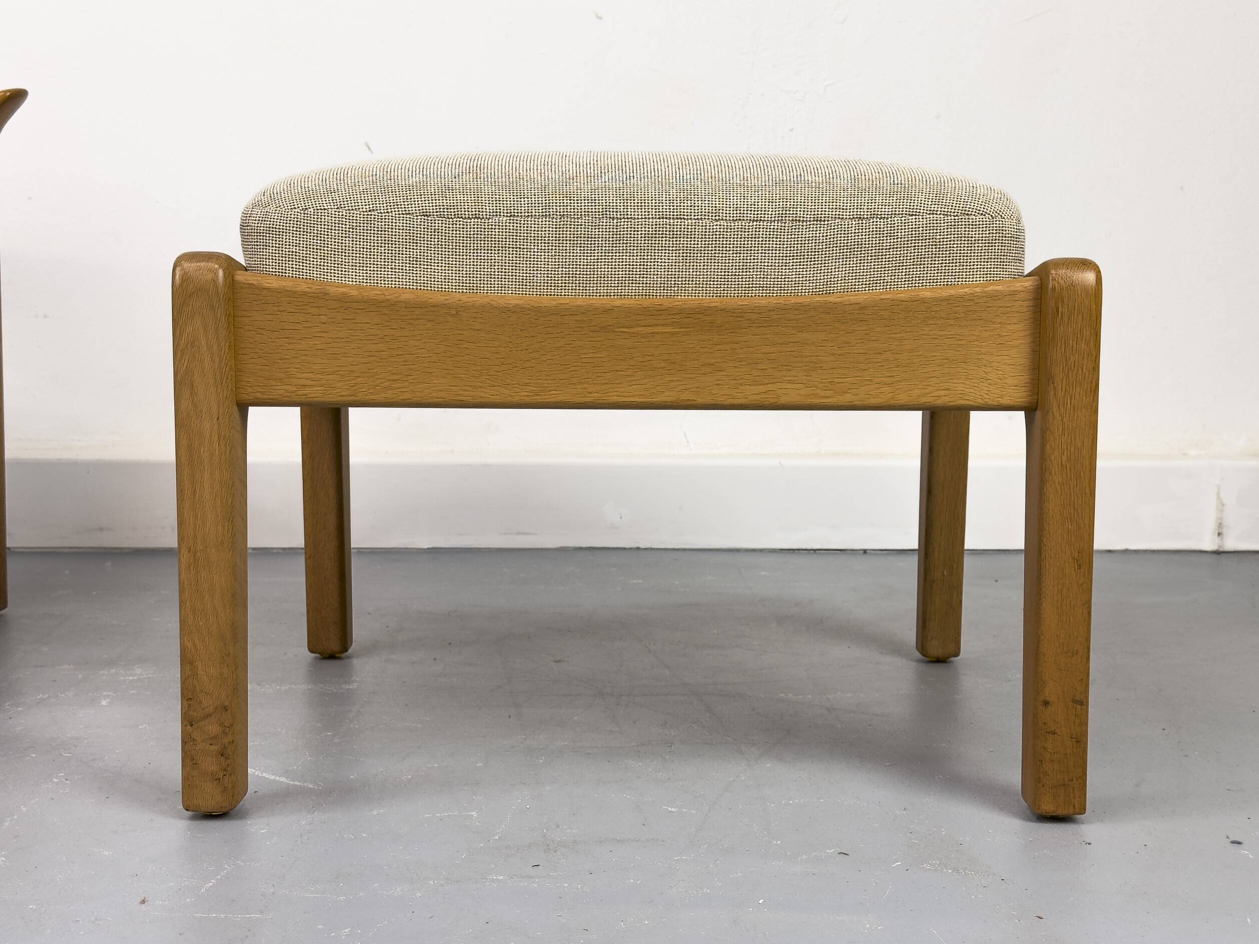 Danish Oak Lounge Chair and Ottoman by Juul Kristensen