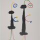 Joan MIRO: Surrealist Loving Couple, signed lithograph