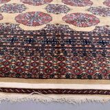 Fine Vintage Pakistani Rug, 290x190 cm Turkoman Bokhara Large, Shabby