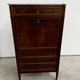 Louis XVI style secretary with marble top
