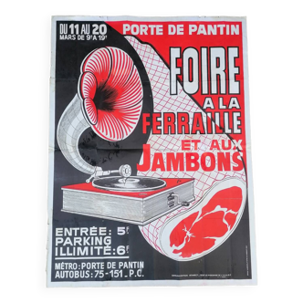 Ancienne affiche Foire de Paris.