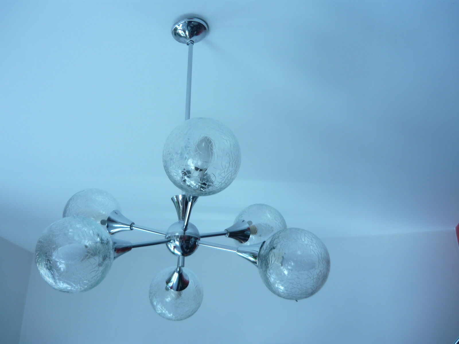 Lustre spoutnik 6 feux annees 60 70