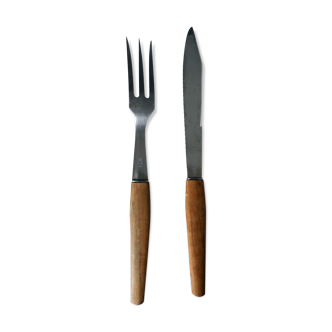 Couteau et fourchette à gigot